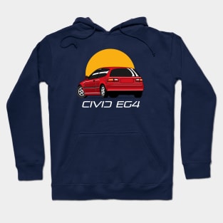 Civic EG4 red candy jdm style Hoodie